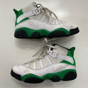 Little Boy Nike Air Jordan Retro 13 “Lucky Green” Shoes, Size 12.5C
